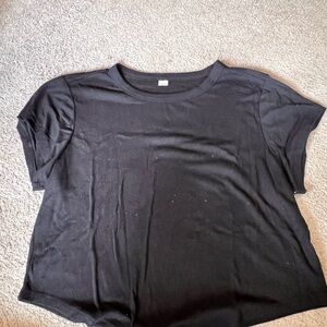 Old Navy Black Women's Athletic Crop Top